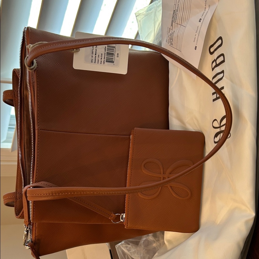HOBO Tan Leather Hobo Bag